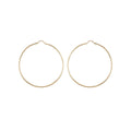 9K Yellow Gold 60mm Diamond Cut Hoop Earrings