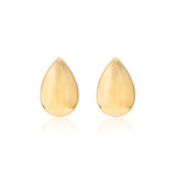 9K Yellow Gold  Small Teardrop Stud Earrings