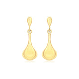 9K Yellow Gold Bell Drop Earring