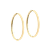 9K Yellow Gold 55mm Hoop Earrings