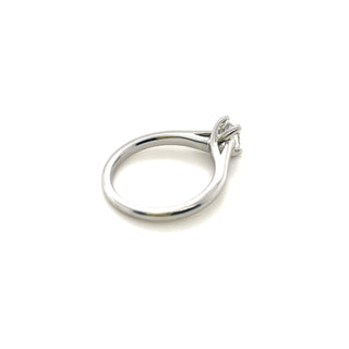 Platinum 0.70ct Emerald Cut Diamond Ring