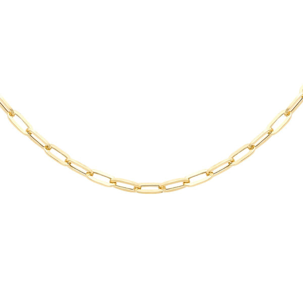 9K Yellow Gold 3.5mm Paper Chain  /20"