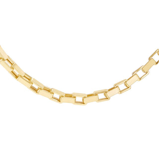 9K Yellow Gold Square Paper Chain /20"