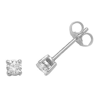 18K White Gold 0.33CT Diamond Stud Earrings