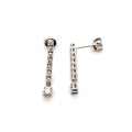 18K White Gold 0.60ct Diamond Bar Drop Earrings