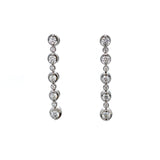 18K White Gold 0.50ct Diamond Bubble Drop Earrings