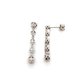 18K White Gold 0.50ct Diamond Bubble Drop Earrings