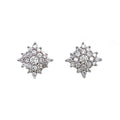 18K White Gold 0.33ct Diamond Cluster Stud Earrings