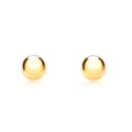 9K Yellow Gold 3mm Ball Stud Earrings