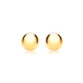 9K Yellow Gold 4mm Ball Stud Earrings
