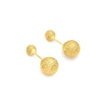9K Yellow Gold Reversible Ball Stud Earrings
