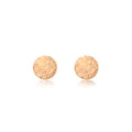 9K Rose Gold 5mm Diamond Cut Ball Stud Earrings