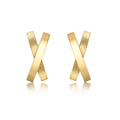 9K Yellow Gold Kiss Earrings