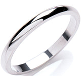 2mm Premium D-shape Platinum