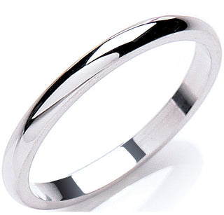 2mm Premium D-shape Platinum L