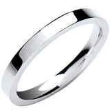 2mm Premium Flat Court 18ct White