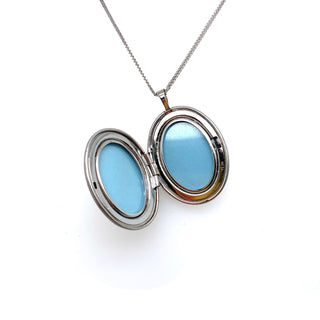 Sterling Silver Love & Rose Locket