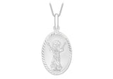 9K White Gold 'Divine Child' Pendant