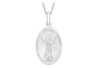 9K White Gold 'Divine Child' Pendant