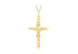 9K Yellow Gold 22mm x 36mm Crucifix Pendant