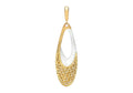 9K Yellow and White Gold Pendant