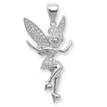Sterling Silver CZ Set Fairy Pendant