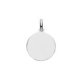 Sterling Sillver Plain Disc Pendant