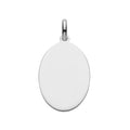 Sterling Silver Plain Oval Pendant
