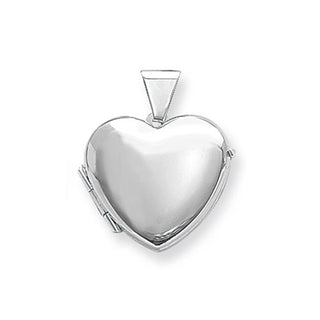 Sterling Silver Plain Heart Locket