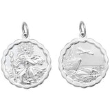 Sterling Silver St Christopher Pendant