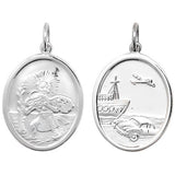 Sterling Silver St Christopher Pendant