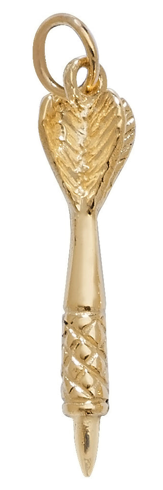 9K Yellow Gold Small Dart Pendant