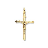9K Yellow Gold 53mm Crucifix Pendant