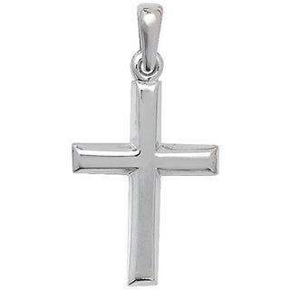 9ct White Gold Cross Pendant