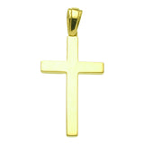9K Yellow Gold Plain Cross Pendant