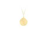 18K Yellow Gold 15mm St Christopher Pendant
