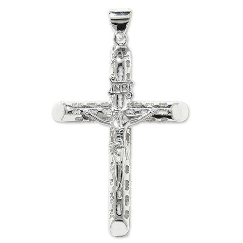 Sterling Silver 75mm Crucifix Pendant