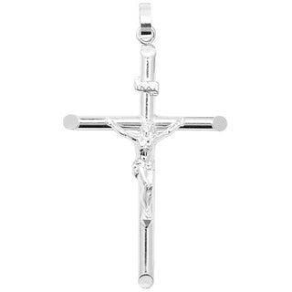 Sterling Silver 72mm Crucifix Pendant