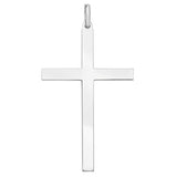 Sterling Silver 68mm Cross Pendant