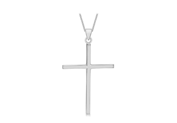 Sterling Silver Large Cross Pendant