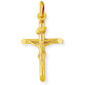 9K Yellow Gold Crucifix Pendant Small