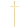 9K Yellow Gold Long Cross Pendant