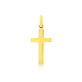 9K Yellow Gold Plain Cross Pendant