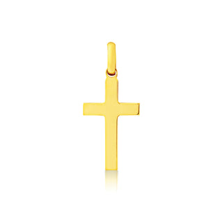 9K Yellow Gold Plain Cross Pendant