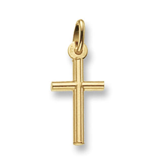 9K Yellow Gold 26mm Cross Pendant