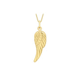 9K Yellow Gold Angel Wing Pendant