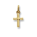 9K Yellow Gold 20mm Plain Cross Pendant