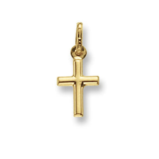9K Yellow Gold 20mm Plain Cross Pendant