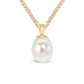 9K Yellow Gold Freshwater Pearl Pendant