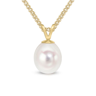 9K Yellow Gold Freshwater Pearl Pendant